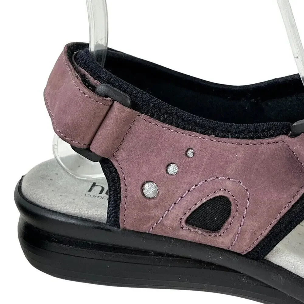 Hotter Comfort Concept Purple Strappy Sporty Casual Sandals Shoes sz 8